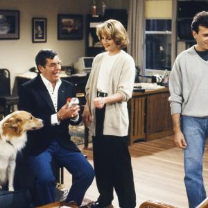 Still of Helen Hunt Jerry Lewis Paul Reiser and Maui in Mad About You 1992