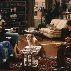Still of Helen Hunt, Hank Azaria, Paul Reiser and Maui in Mad About You (1992)