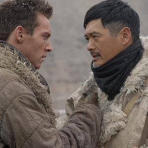 Still of YunFat Chow and Jonathan Rhys Meyers in The Children of Huang Shi 2008