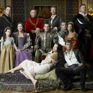 Gabrielle Anwar, Sam Neill, Jeremy Northam, Jonathan Rhys Meyers, Kris Holden-Ried and Natalie Dormer in The Tudors (2007)