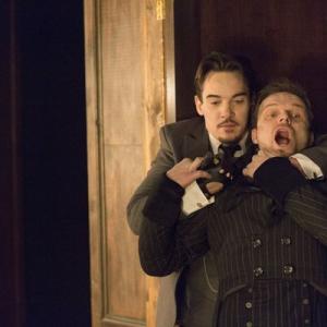 Still of Jonathan Rhys Meyers and Alec Newman in Dracula 2013