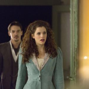 Still of Jonathan Rhys Meyers and Jessica De Gouw in Dracula (2013)