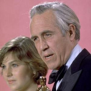 Academy Awards 49th Annual Tatum Oneal and Jason Robards