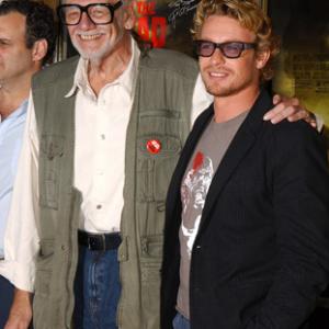 George A. Romero and Simon Baker at event of Land of the Dead (2005)