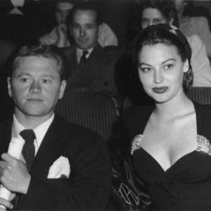 Mickey Rooney with wife Ava Gardner C 1942 Photo by Bill Dudas