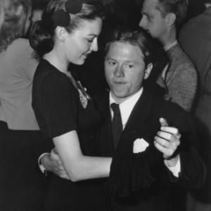 Mickey Rooney with wife Ava Gardner C. 1942 Photo by Bill Dudas