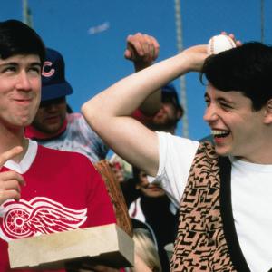 Still of Matthew Broderick and Alan Ruck in Ferris Buellers Day Off 1986