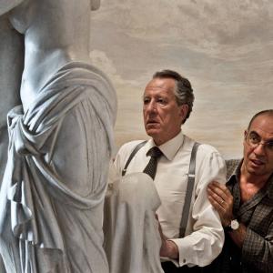 Still of Geoffrey Rush and Giuseppe Tornatore in La migliore offerta (2013)