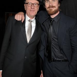 Christian Bale and Geoffrey Rush