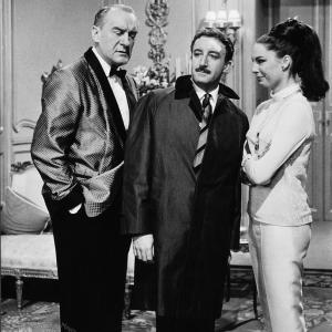 Still of Peter Sellers George Sanders and Tracy Reed in A Shot in the Dark 1964