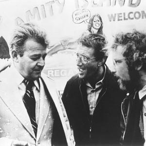 Still of Richard Dreyfuss, Roy Scheider and Murray Hamilton in Nasrai (1975)