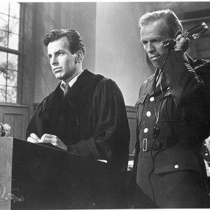 Still of Maximilian Schell and Richard Widmark in Judgment at Nuremberg (1961)