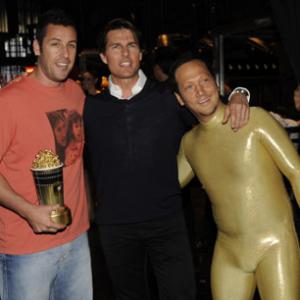 Tom Cruise Adam Sandler and Rob Schneider at event of 2008 MTV Movie Awards 2008