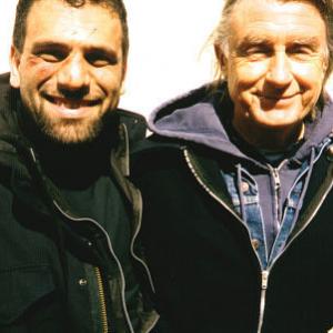Ammar Daraiseh and director Joel Schumacher on the set of Bad Company