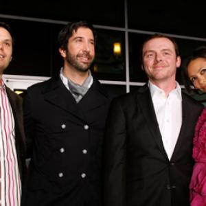 David Schwimmer, Michael Ian Black, Thandie Newton and Simon Pegg