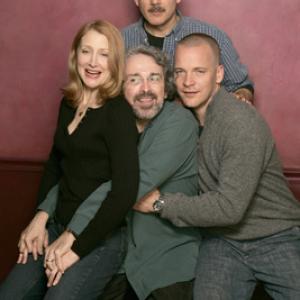 Campbell Scott, Patricia Clarkson, Craig Lucas and Peter Sarsgaard at event of The Dying Gaul (2005)