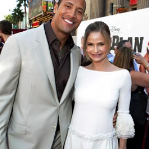 Kyra Sedgwick and Dwayne Johnson at event of The Game Plan 2007