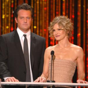 Matthew Perry and Kyra Sedgwick at event of 13th Annual Screen Actors Guild Awards (2007)
