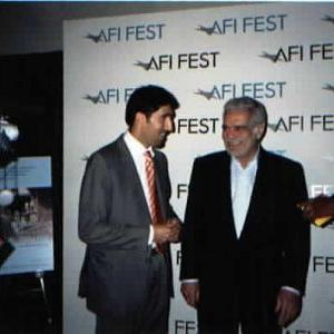 Bashar Rahal and Omar Sharif at the 2003 AFI Los Angeles Film Festival