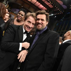 Jim Carrey and Martin Short at event of Saturday Night Live: 40th Anniversary Special (2015)