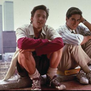 Still of Andrew McCarthy and Jonathan Silverman in Weekend at Bernie's (1989)