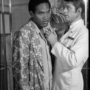 OJ Simpson and Chad Everett at event of Medical Center 1969
