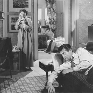Still of Maggie Smith and George Nader in Nowhere to Go (1958)