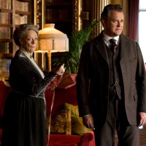 Still of Maggie Smith and Hugh Bonneville in Downton Abbey (2010)