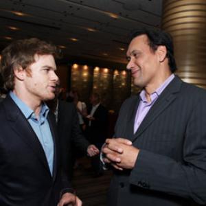 Jimmy Smits and Michael C Hall at event of The 61st Primetime Emmy Awards 2009