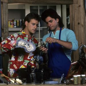 Still of John Stamos and Dave Coulier in Full House 1987