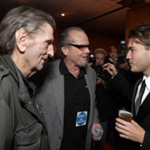 Jack Nicholson, Harry Dean Stanton and Emile Hirsch at event of Milk (2008)