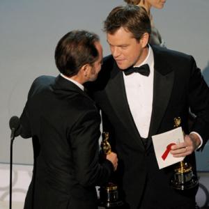 Matt Damon and Fisher Stevens at event of The 82nd Annual Academy Awards (2010)