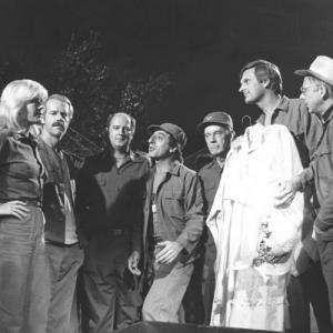 Still of Alan Alda, David Ogden Stiers, William Christopher, Jamie Farr, Mike Farrell, Harry Morgan and Loretta Swit in M*A*S*H (1972)