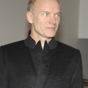 Sting at event of A Guide to Recognizing Your Saints (2006)
