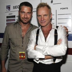 Sting and Gerard Butler
