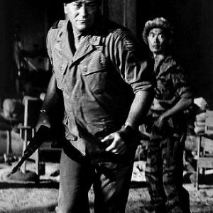 John Wayne and George Takei in 