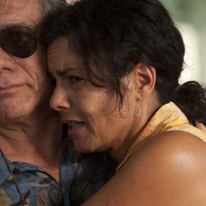 Mr. Irving/ Edward James Olmos with Rachel Ticotin / esther