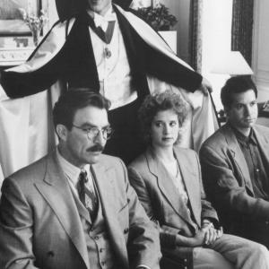 Still of Steve Guttenberg Tom Selleck Ted Danson and Nancy Travis in 3 Men and a Little Lady 1990