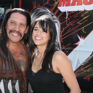 Danny Trejo and Michelle Rodriguez at event of Machete 2010