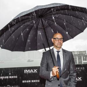Stanley Tucci arrives at the worldwide premiere screening of Transformers Age of Extinctionat the on June 19 2014 in Hong Kong