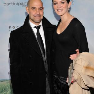 Stanley Tucci and Felicity Blunt at event of Promised Land (2012)