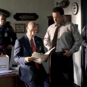 Still of Tom Hanks Stanley Tucci Barry Shabaka Henley and Corey Reynolds in Terminalas 2004