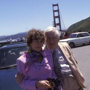 Peter Ustinov and Helene du Lau d Allemans in San Francisco