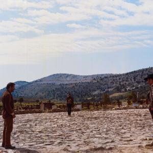 Still of Clint Eastwood, Lee Van Cleef and Eli Wallach in Geras, blogas ir bjaurus (1966)