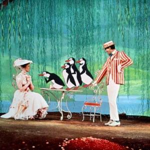 Still of Julie Andrews and Dick Van Dyke in Mary Poppins 1964