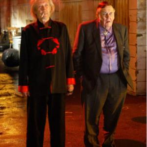 David Carradine and M. Emmet Walsh at event of Big Stan (2007)