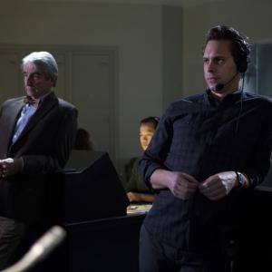 Still of Sam Waterston and Thomas Sadoski in The Newsroom (2012)