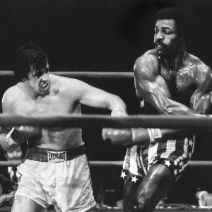 Still of Sylvester Stallone and Carl Weathers in Rocky 1976