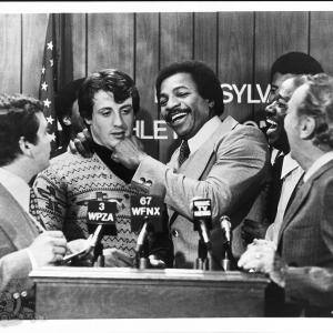 Still of Sylvester Stallone and Carl Weathers in Rocky (1976)