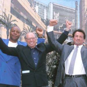Sylvester Stallone Carl Weathers and Irwin Winkler